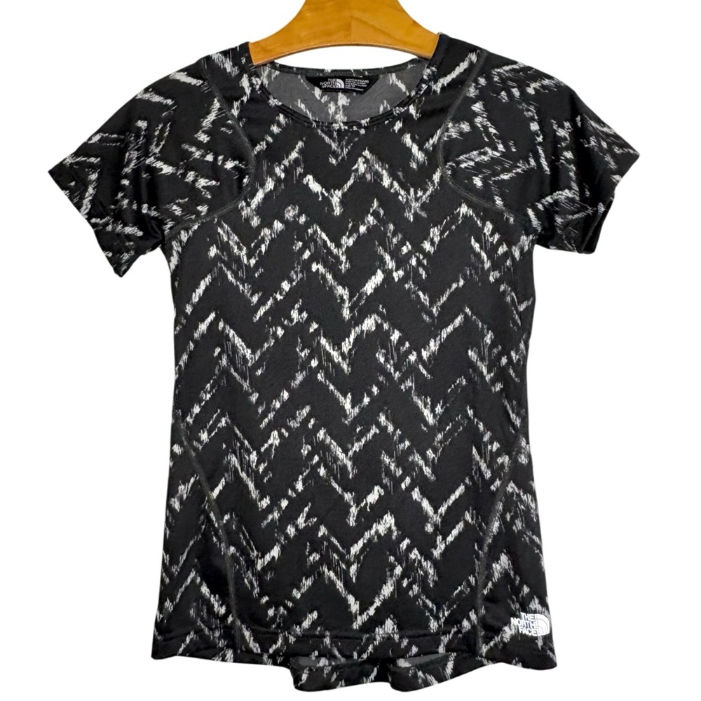 Women's XS The North Face Flashdry Activewear Short Sleeve T-Shirt Black